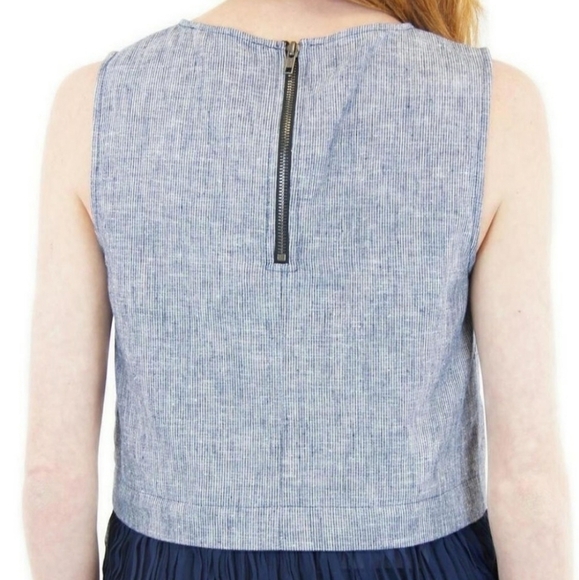 BCBGENERATION Linen Tank Top w/ Accordion Hem! - Picture 3 of 7